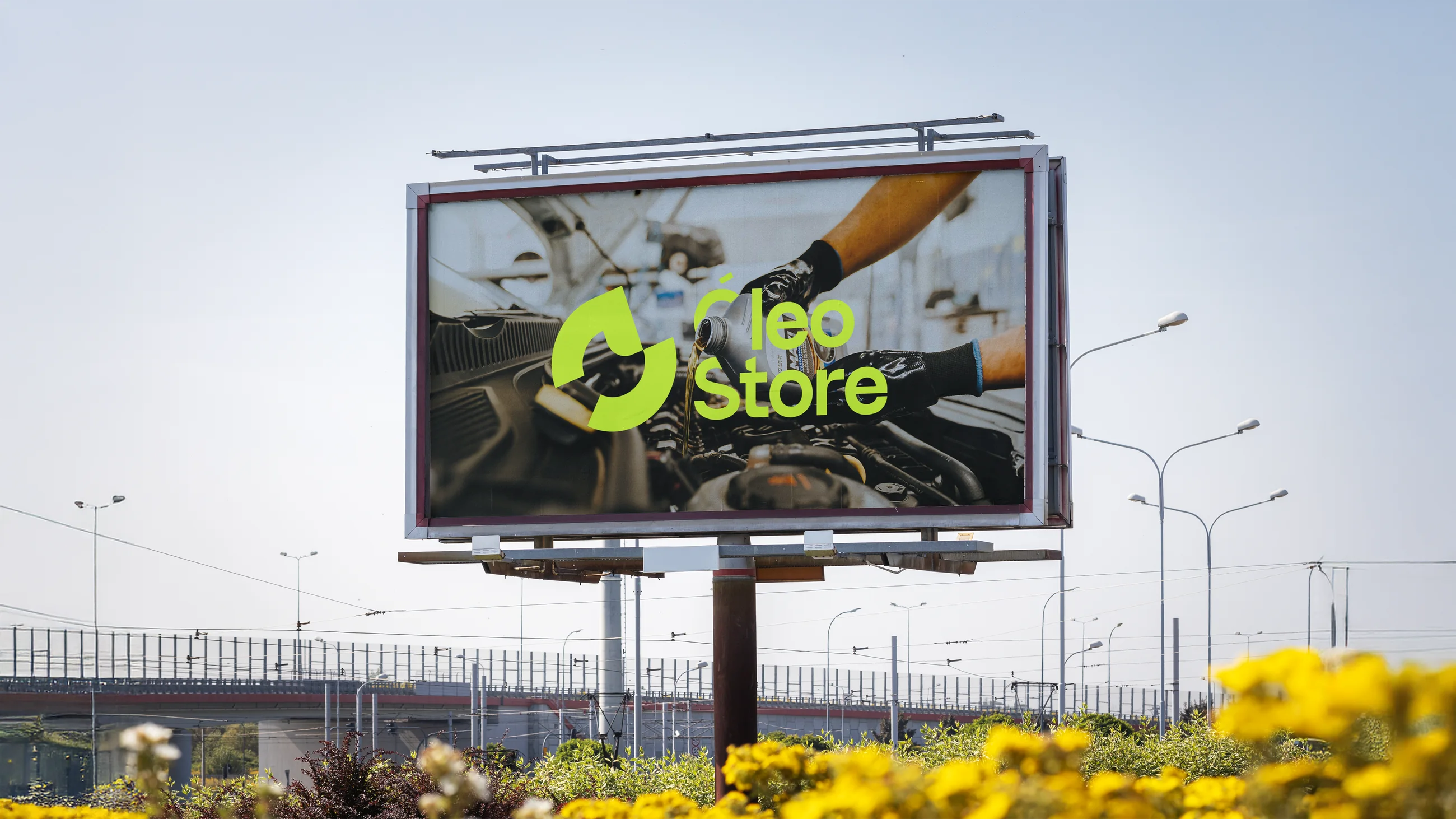Aplicação 5 da identidade Óleo Store