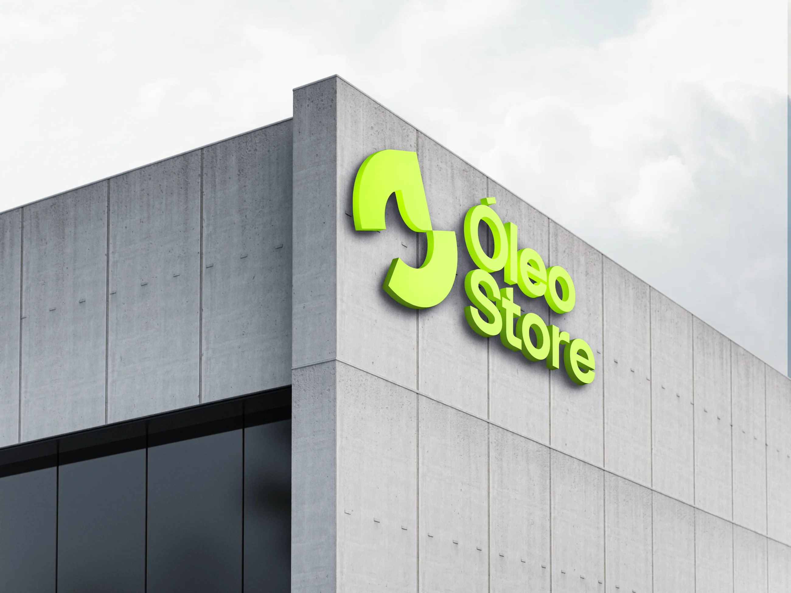 Aplicação 8 da identidade Óleo Store